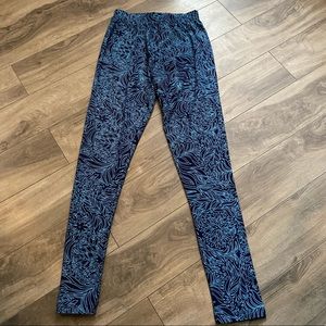 Kids blue pattern leggings
